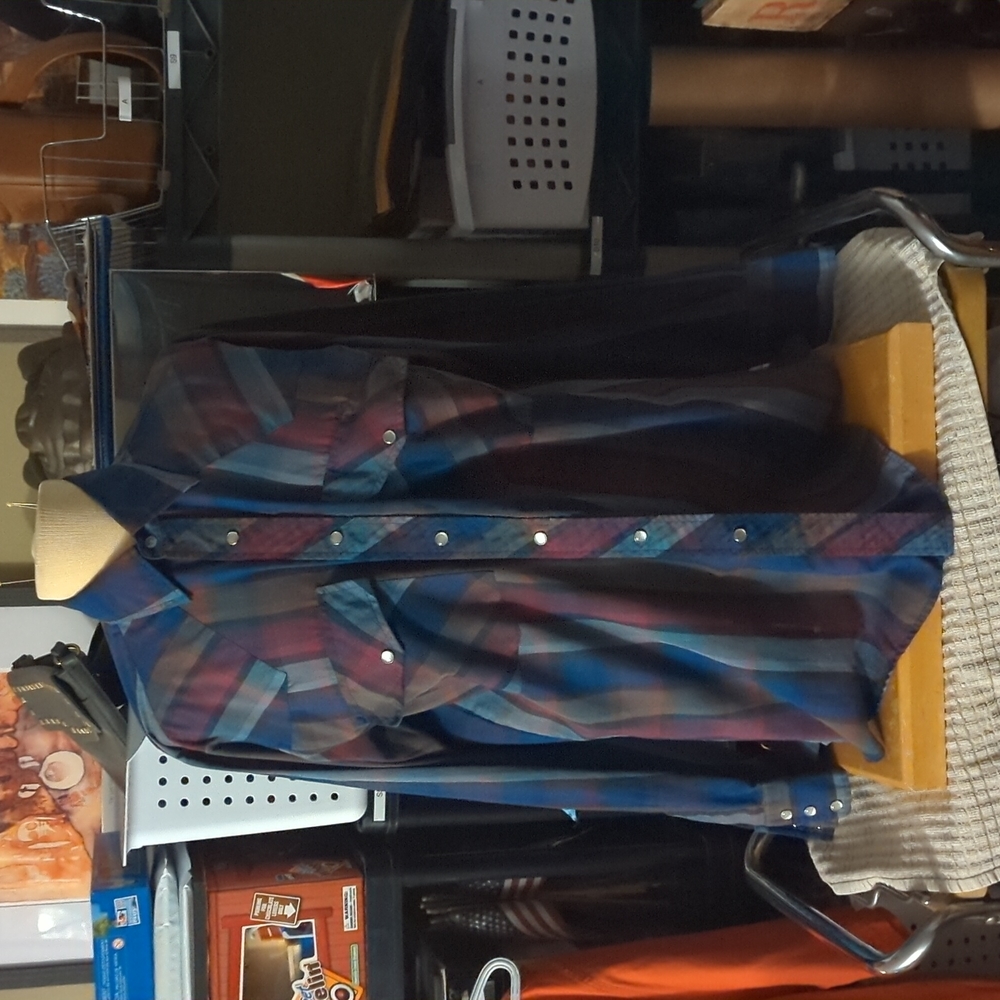 Outlaw Modern Man Button Down Shirt with Pearlized Buttons